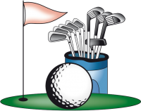 a set of golf clubs